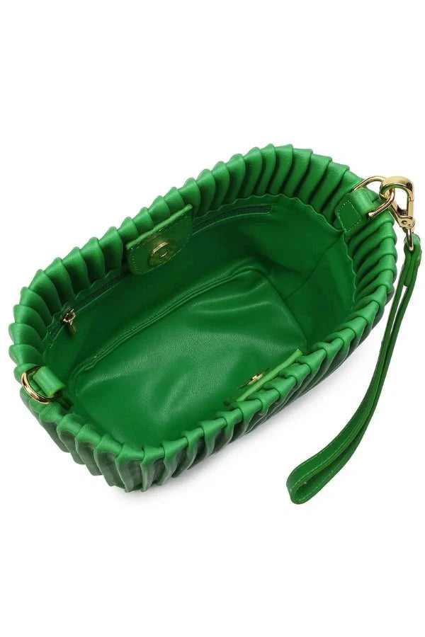 Celina Shoulder Bag - PU Leather Structured Convertible Carry - Image 8