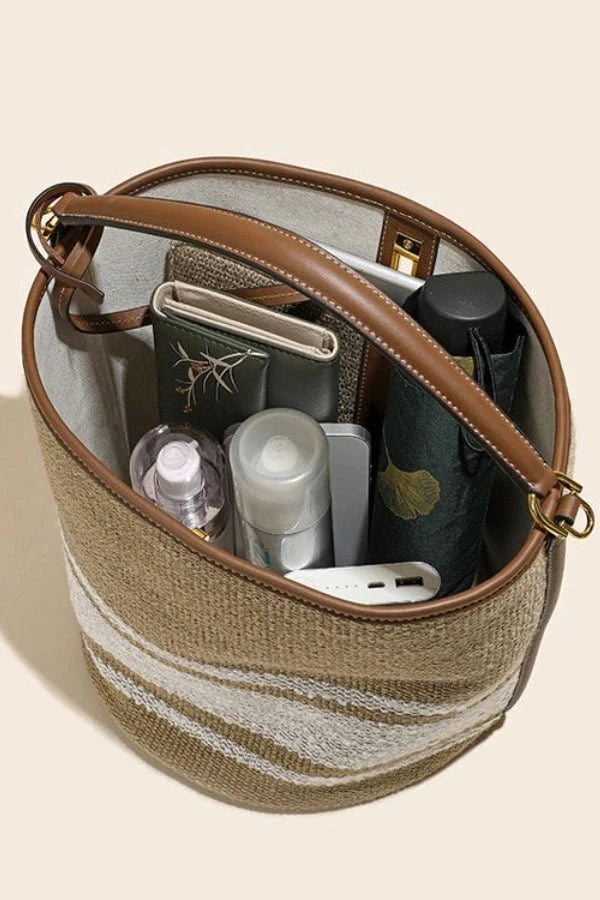 Rivka Tote Bag - Canvas & PU Leather Everyday Travel - Image 4