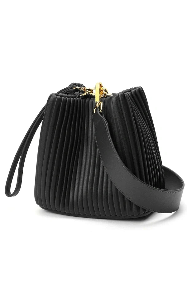 Celina Shoulder Bag - PU Leather Structured Convertible Carry - Image 10