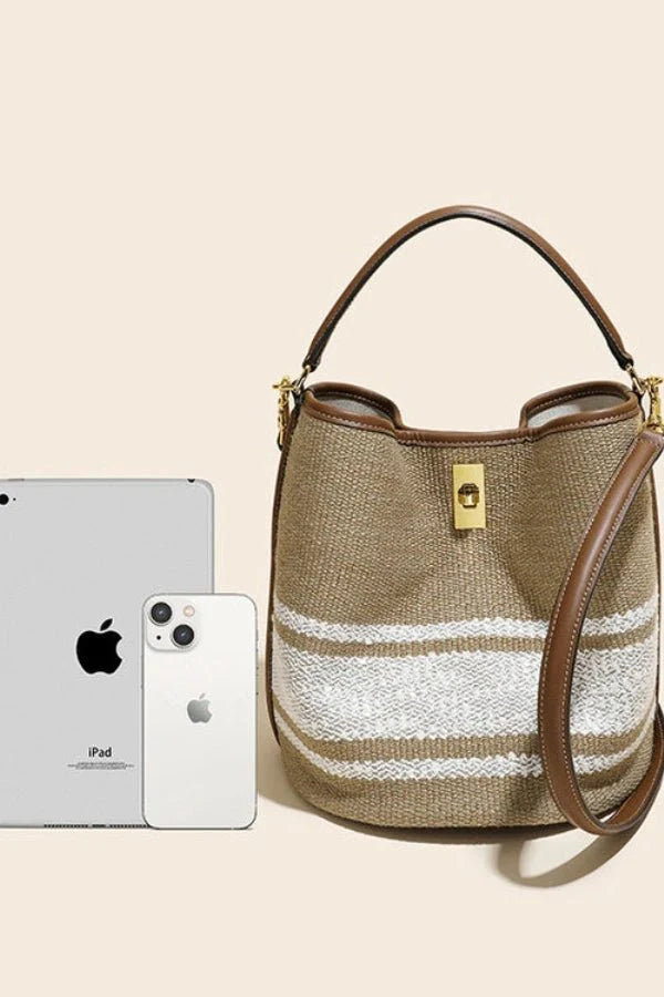 Rivka Tote Bag - Canvas & PU Leather Everyday Travel - Image 5